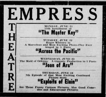 Empress Theatre - 16 Jun 1915 (newer photo)